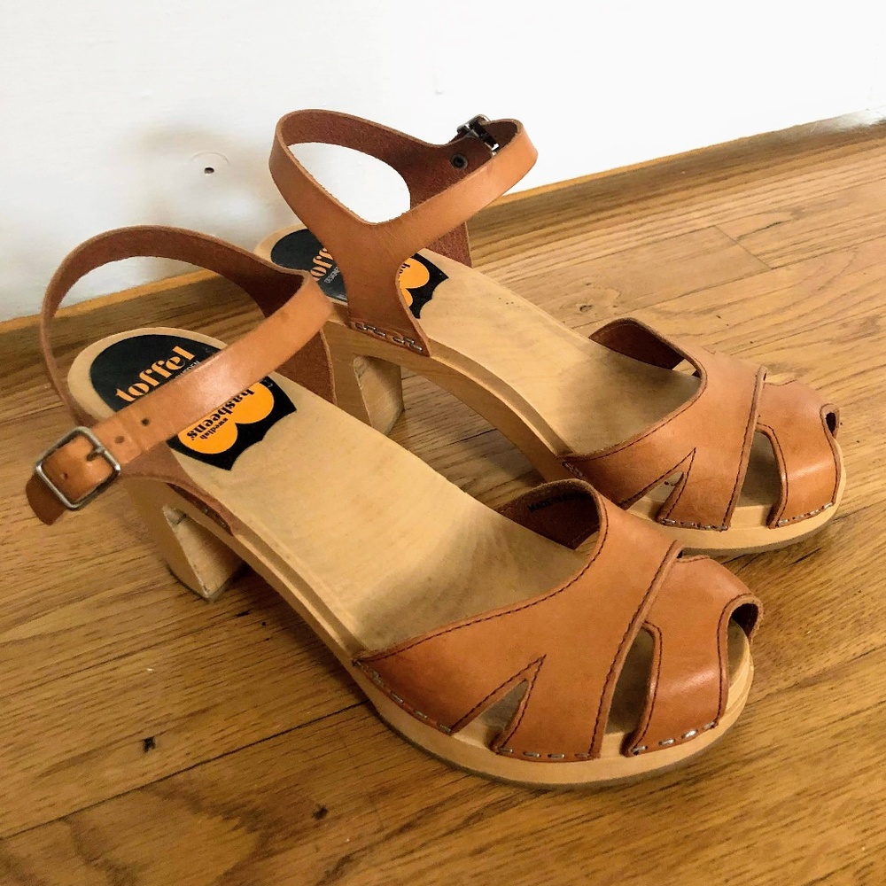 Swedish Hasbeens Suzanne High Heel Clogs